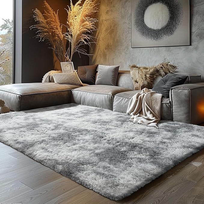 Shag Area Rugs for Bedroom Living Room, 5X8 Ultra Soft Fluffy Area Rugs for Dorm - Image 2