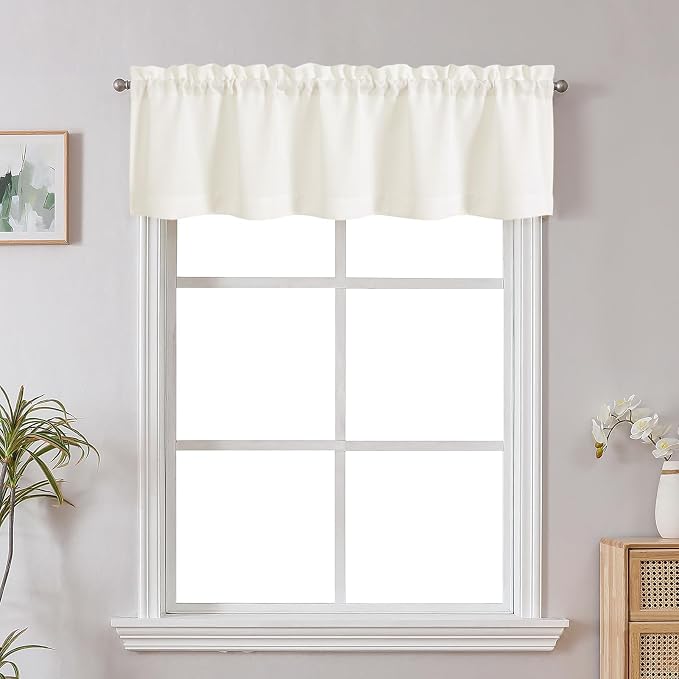 Chyhomenyc Cream Short Curtain Valance by Chyhomenyc