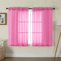 Gwine Sheer Curtains for Living Room 45 inch Length by Gwine