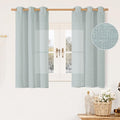LAMIT Greyish Blue Linen Curtains by LAMIT