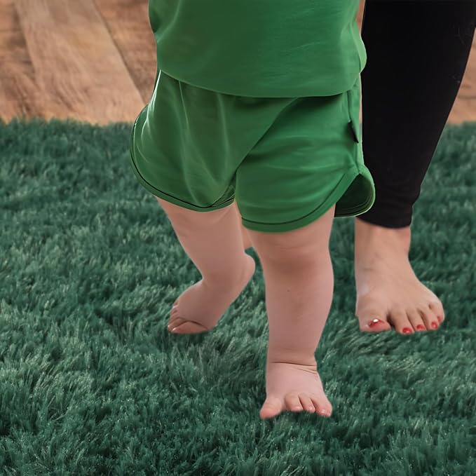Soft Runner Rugs for Bedroom Hallways New Upgraded Non-Slip Bottom, 2x3 Green - Image 7