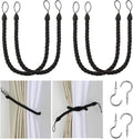 BEL AVENIR Curtain Tiebacks Ropes Tie-Backs, Handmade Curtain Holdbacks by BELAVENIR