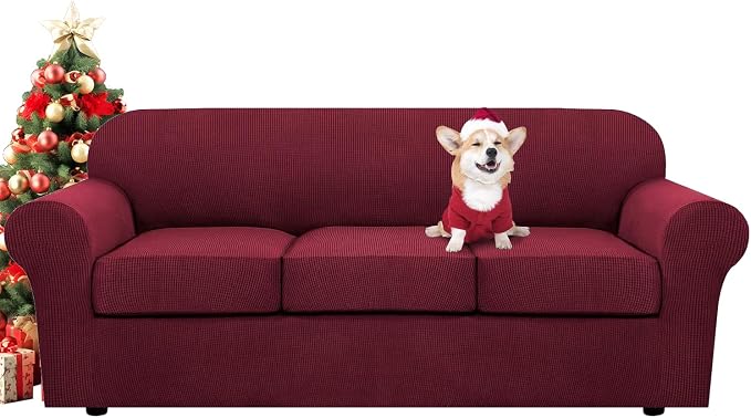 H.VERSAILTEX 4 Piece Stretch Sofa Covers by HVERSAILTEX