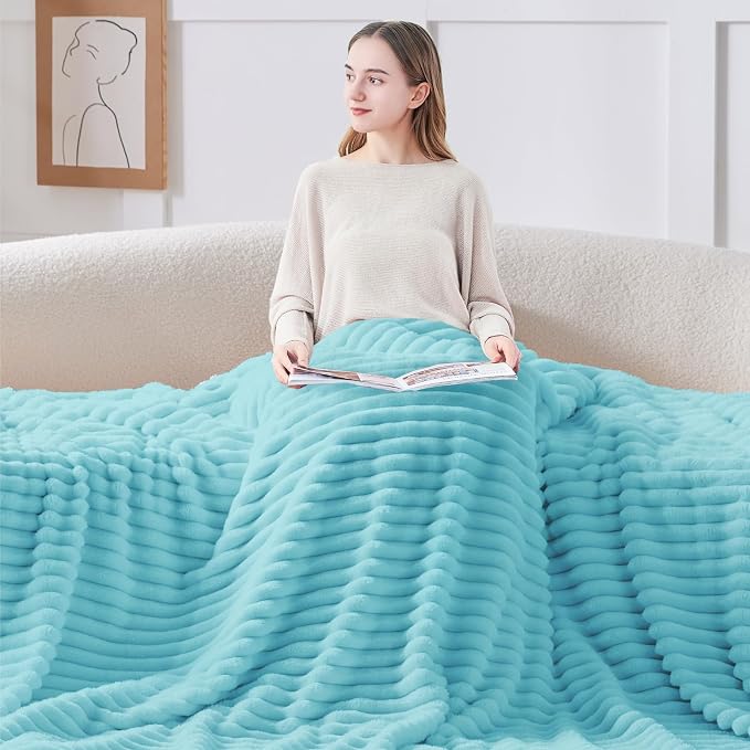 BEDELITE Twin Blanket for Couch & Bed, 300GSM Soft & Warm Fleece Blanket - Image 4