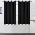 LEMOMO Black Thermal Blackout Curtains/52 x 45 Inch/Set of 2 Panels Room by Lemomo