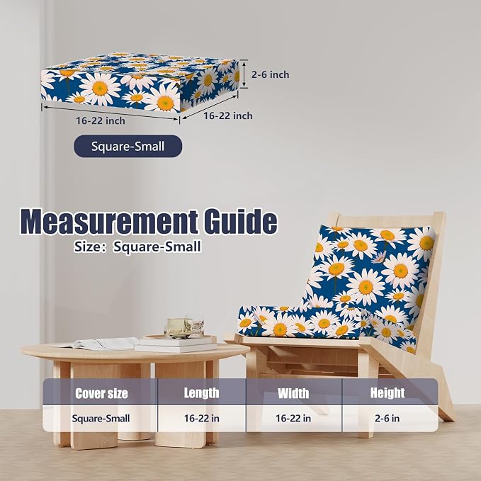 8Pcs Stretch Patio Cushion Covers, Outdoor Couch & Sofa Replacement Slipcovers - Image 2