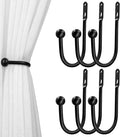 VRSS Wall Mount Curtain Tiebacks Drapery Holdbacks Curtain Holdback Hooks 6" L by VRSS