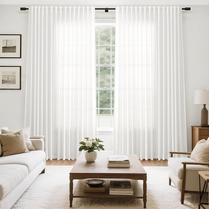 Extra Wide 100 Inch Linen Curtains - Image 7
