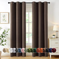 MIULEE Chocolate Brown Blackout Curtains by MIULEE