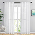 NICETOWN White Curtains 84 inches Long by NICETOWN