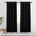 NICETOWN Black Blackout Curtains 78 inches Long 2 Panels Burg by NICETOWN