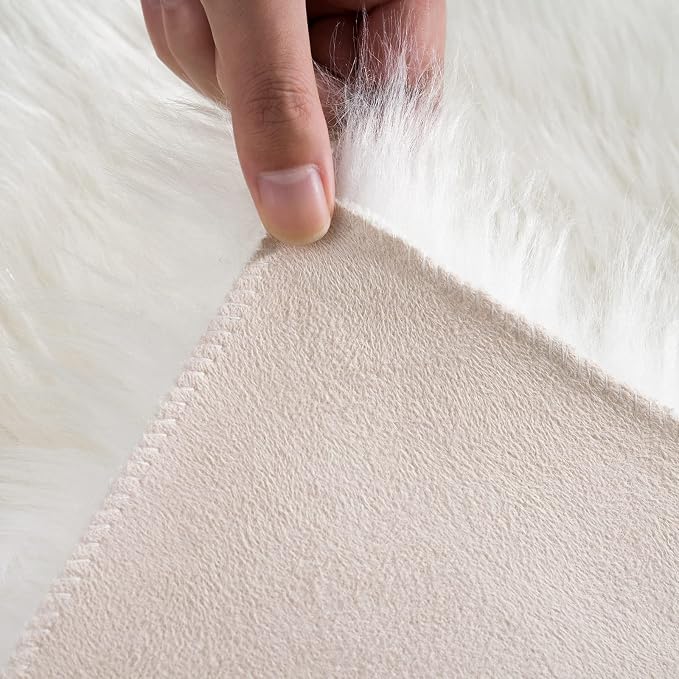 Ciicool Fluffy Area Rug, Thick Fuzzy Shag Rug Furry Nursery Rug Plush Indoor - Image 5