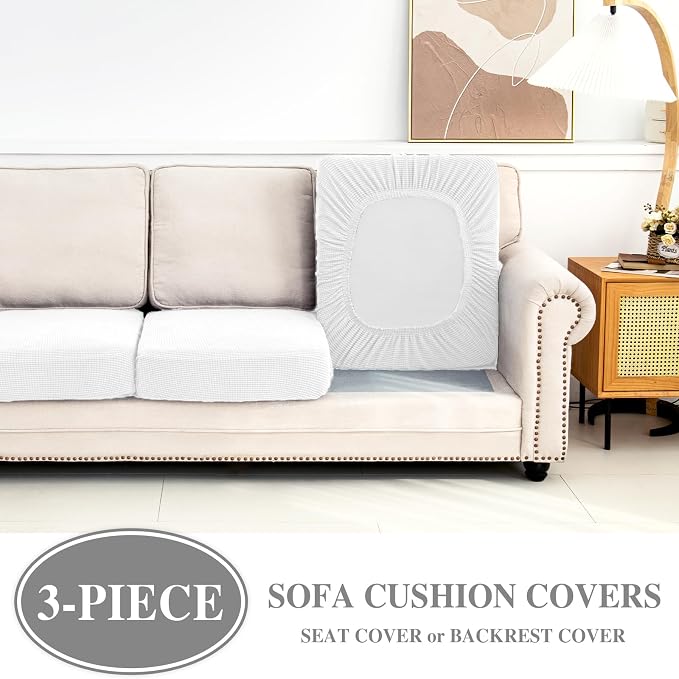 Couch Cushion Covers Seat Cushion Cover Stretch Couch Cover Separate Sectional - Image 3