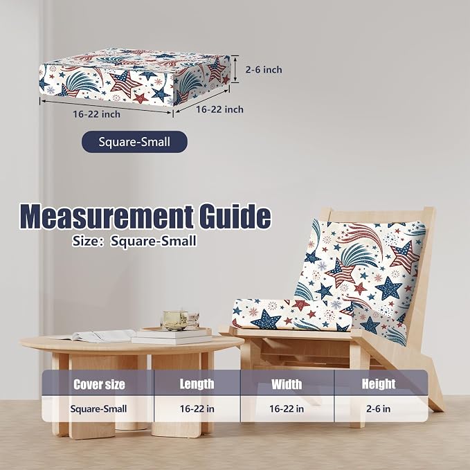 8Pcs Stretch Patio Cushion Covers, Outdoor Couch & Sofa Replacement Slipcovers - Image 2