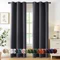 MIULEE Dark Grey Blackout Curtains by MIULEE