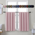 Simplebrand Ava Blush Short 36 Inches Blackout Curtain 2 Panels Set, Half by Simplebrand