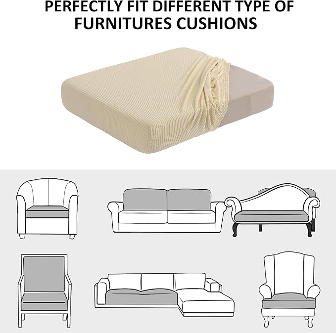 Water Repellent Sofa Cushion Slipcovers, Stretch Spandex 3 Seats Sette Cushion - Image 7