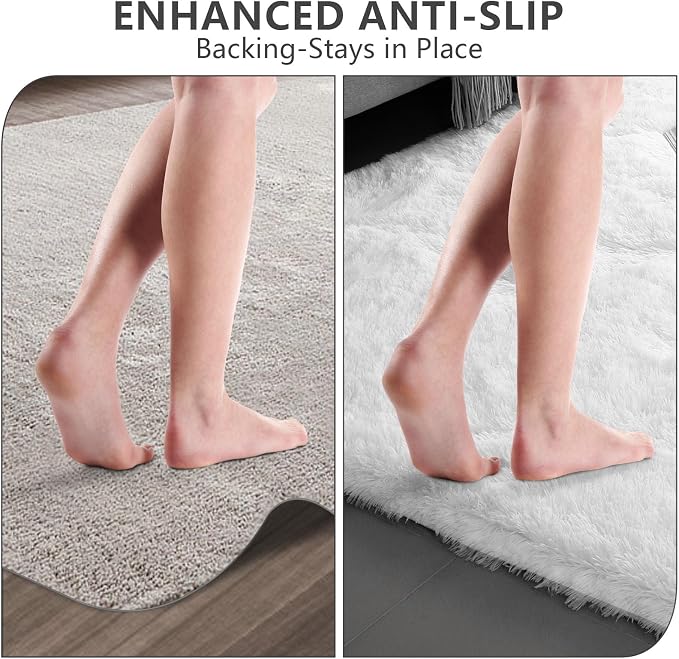 Shag Area Rugs for Living Room 8X10 Ultra Soft Fluffy Area Rugs for Bedroom Dorm - Image 7