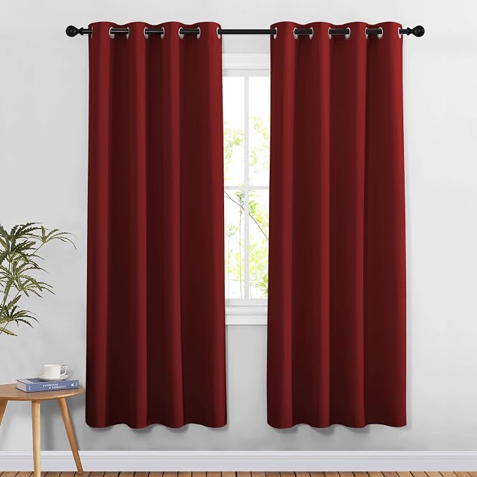 NICETOWN Blackout Curtains for Doorway 78 inches Long, Grommet Privacy Door by NICETOWN