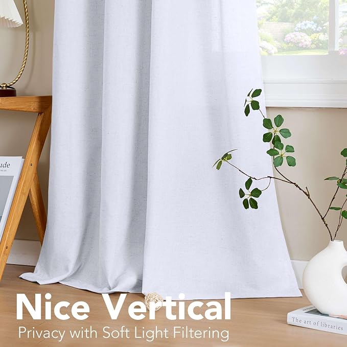 H.VERSAILTEX Living Room Linen Curtains Home Decorative Nickel Grommet Curtains - Image 7