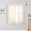OWENIE Sheer Curtains 54 inches Long 2 Panles by OWENIE
