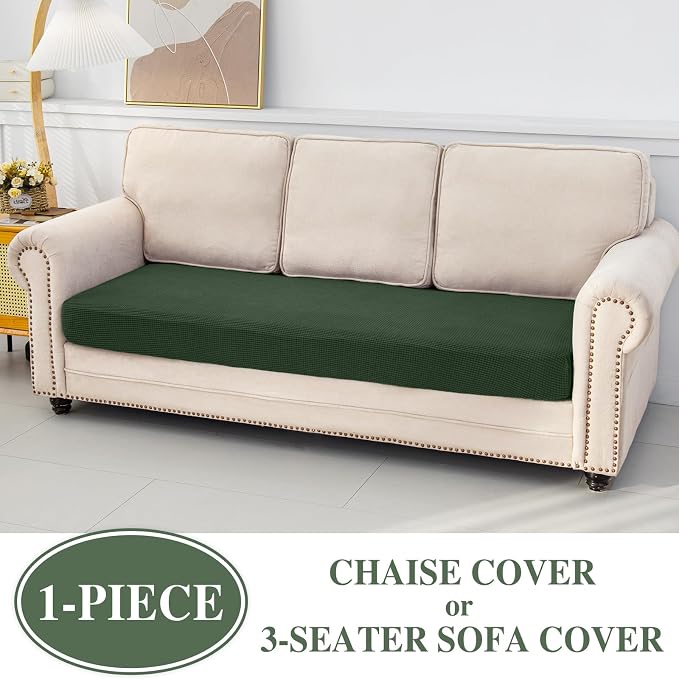 Couch Cushion Cover Chaise Lounge Cover Washable Separate Seat Chaise Couch - Image 3