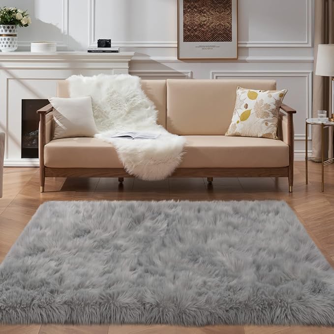 Fluffy Area Rug, Soft Shag Fuzzy Rugs - Image 8