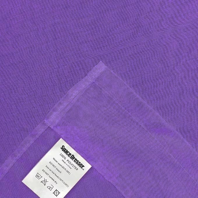 SpaceDresser Sheer Voile Window Treatment Rod Pocket Curtain Panels - Image 6