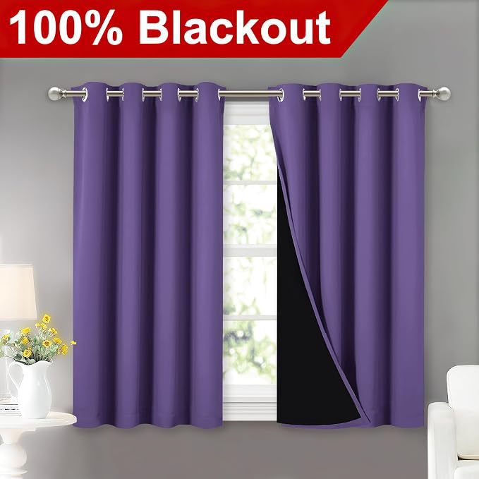 NICETOWN 100% Blackout Curtains - Image 2