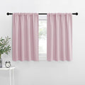NICETOWN RV Blackout Curtains for Camper Windows, Baby Pink, Kitchen Short by NICETOWN