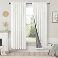 Pitalk Bedroom Blackout Curtains 63 Inches Long 2 Panel Thermal Curtain by Pitalk