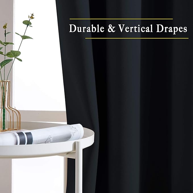 NICETOWN Blackout Curtains for Windows 54 inch Length - Image 3