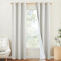 NICETOWN 100% Blackout Linen Texture Curtains 90 inches Long, Thermal Insulated by NICETOWN