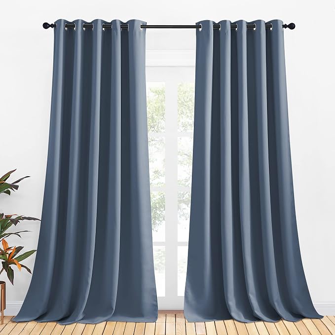 NICETOWN Thermal Insulated Curtains Blackout Draperies, Window Treatment Solid by NICETOWN