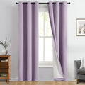 Yakamok 100% Blackout Curtain Panels 96 inches Cold and Light Blocking Drapes by Yakamok