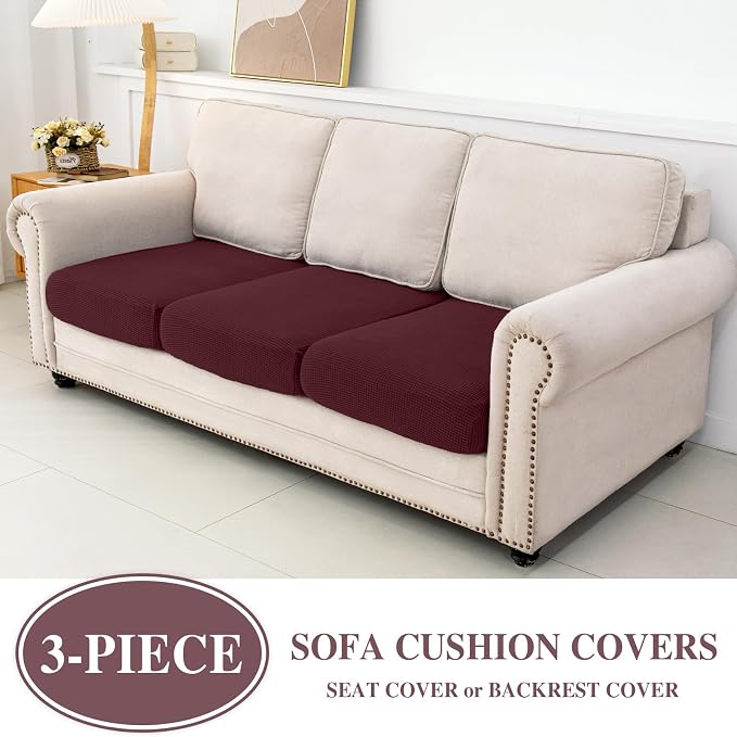 Couch Cushion Covers Seat Cushion Cover Stretch Couch Cover Separate Sectional - Image 2