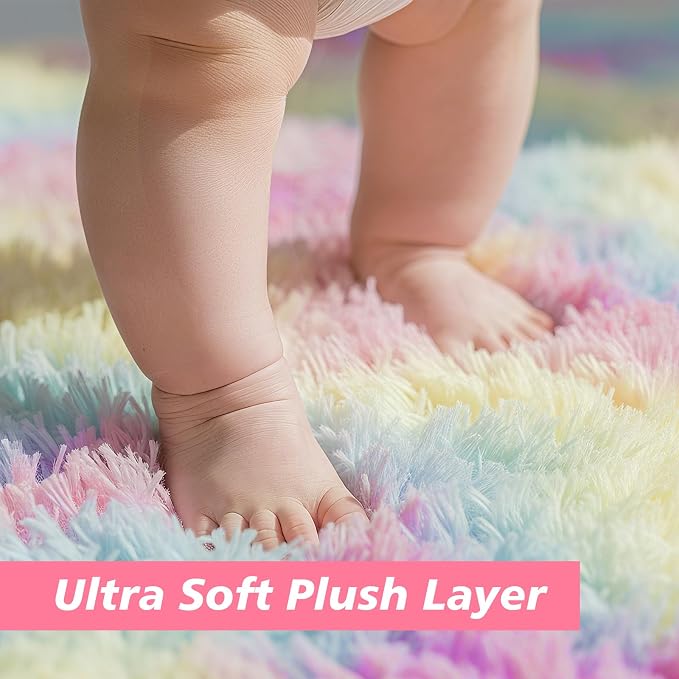 8x10 Fluffy Area Rugs for Living Room, Shag Area Rug for Bedroom, Soft Fuzzy - Image 2