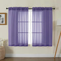 Gwine Sheer Curtains for Living Room 45 inch Length by Gwine