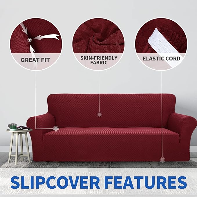 ZNSAYOTX 1 Piece Jacquard Couch Covers - Image 3