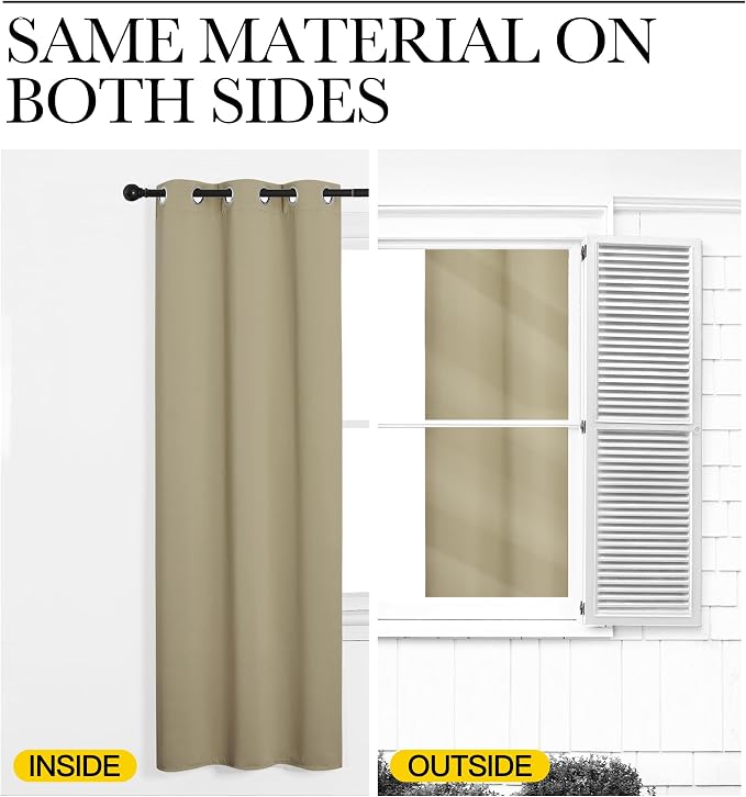 NICETOWN Thermal Insulated Grommet Room Darkening Curtains/Draperies/Panels - Image 5