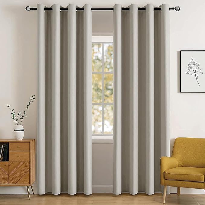 MIULEE Room Darkening Curtains Thermal Insulated Drapes Solid Window Treatment by MIULEE