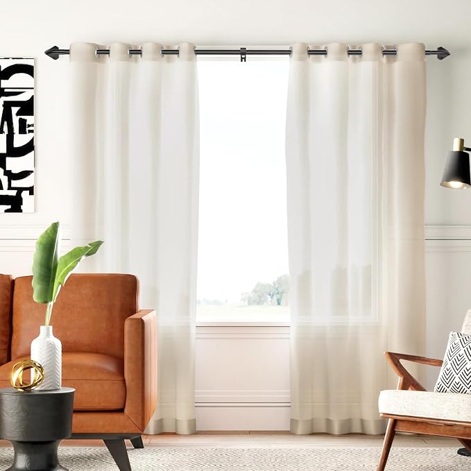 GXOACKJ Black Wrap Around Curtain Rods - Image 6