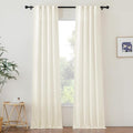 NICETOW Semi Sheer Linen Curtains by NICETOWN