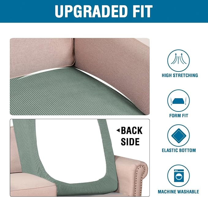 H.VERSAILTEX Super Stretch Individual Chaise Cover Sectional Couch Covers - Image 6