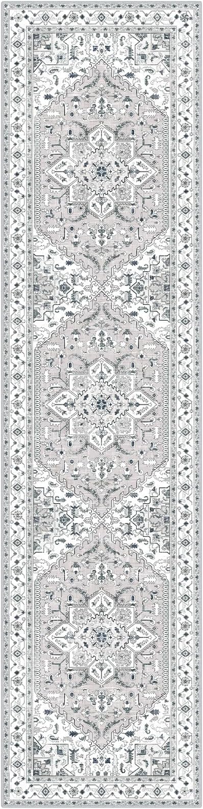 Yamaziot Washable Runner Rug, 2x8 Non-Slip Boho Vintage Hallway Rug - Image 2