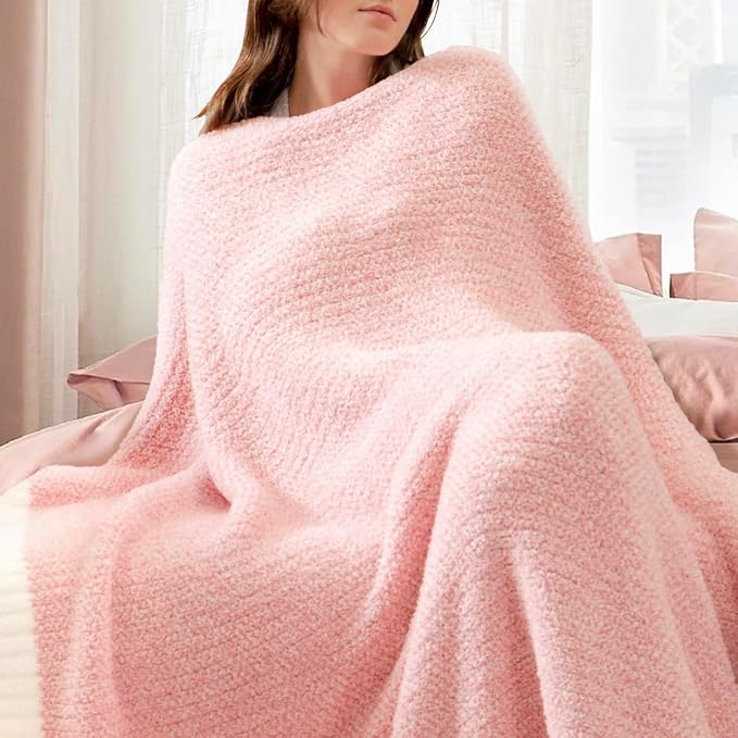 Snuggle Sac Buttery Pink Throw Blanket - Image 3