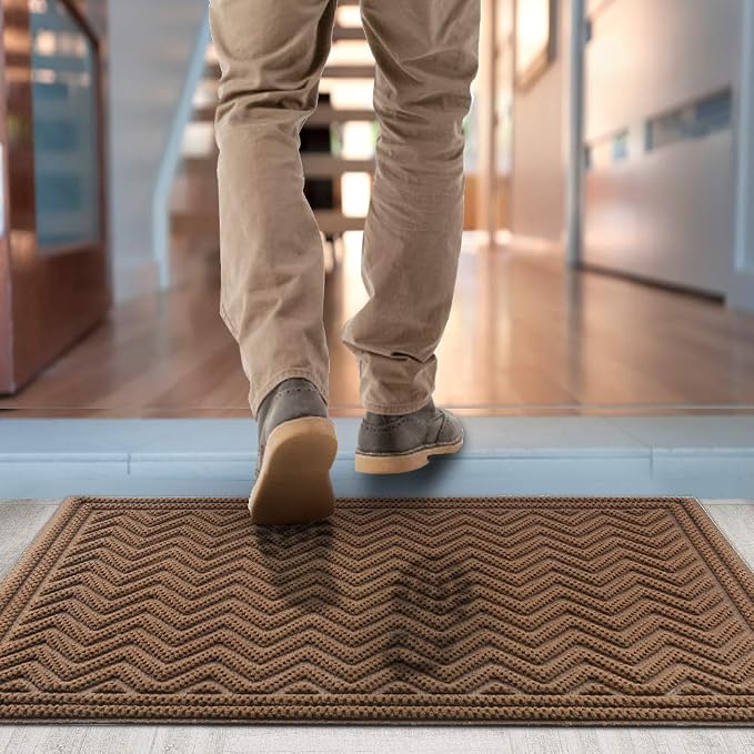 Mibao Front Door Mat, Dirt Trapper Welcome Mat - Image 5