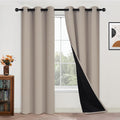 Yakamok 100% Blackout Curtains 84 Inches Long, 2 Thick Layers Heat and Full by Yakamok