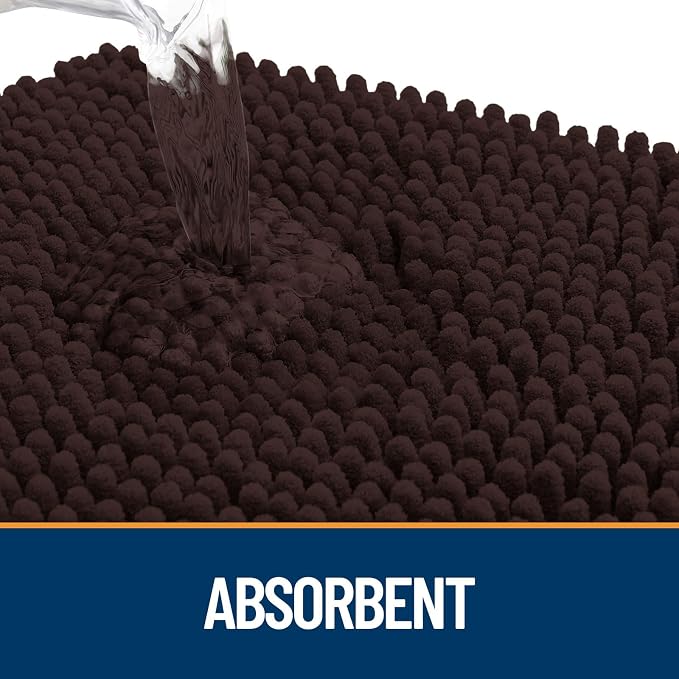 OLANLY Dog Door Mat for Muddy Paws 40x24, Paw Print Design, Absorbs Moisture - Image 3