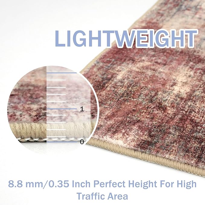 IOHOUZE Abstract Runner Rug 2x10 Ft Washable Runners - Image 5